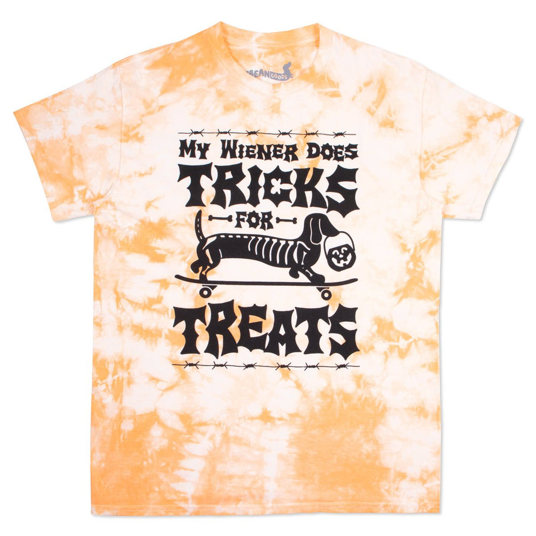 tricks for treats unisex tie - dye tee - bean goods