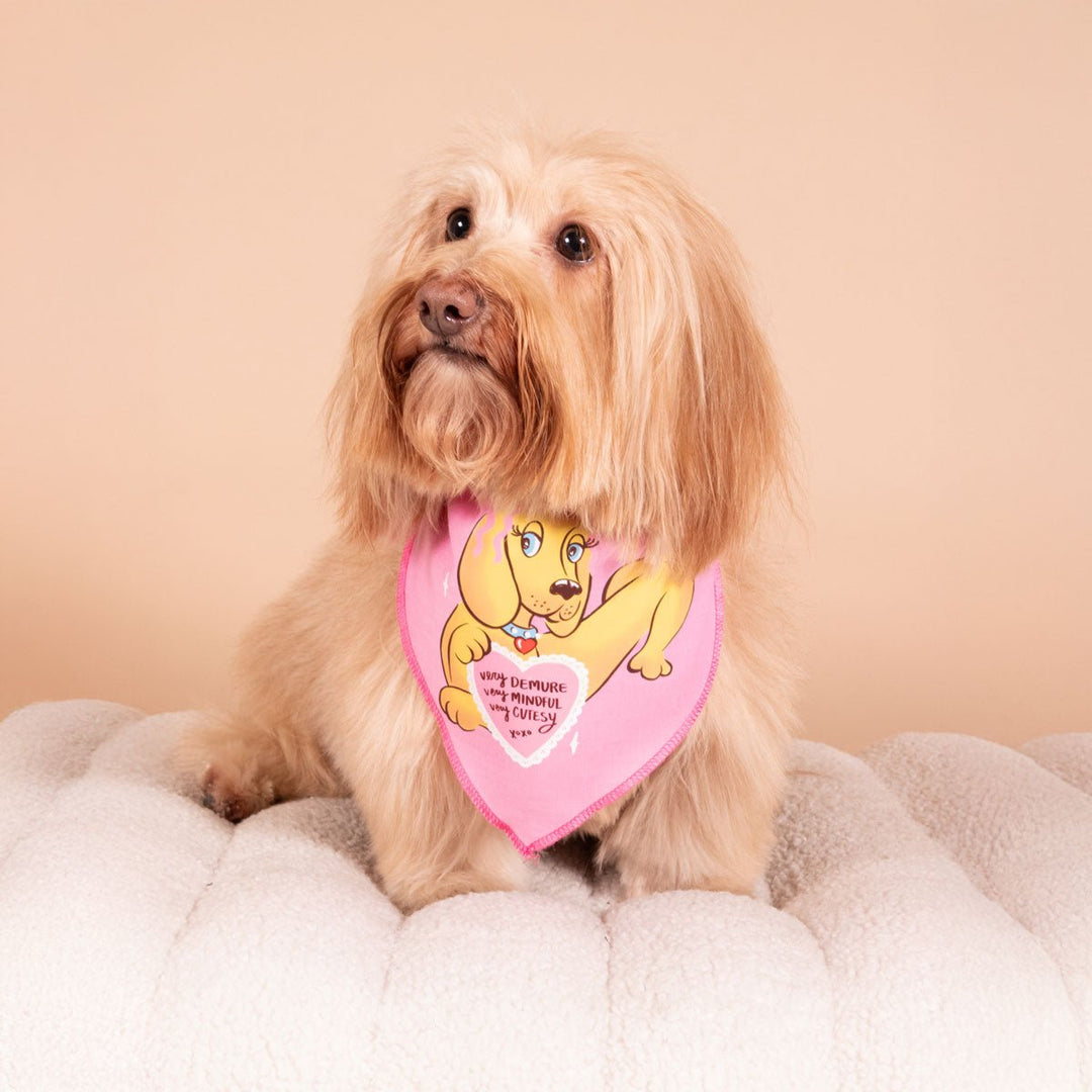 very demure dog bandana - bean goods