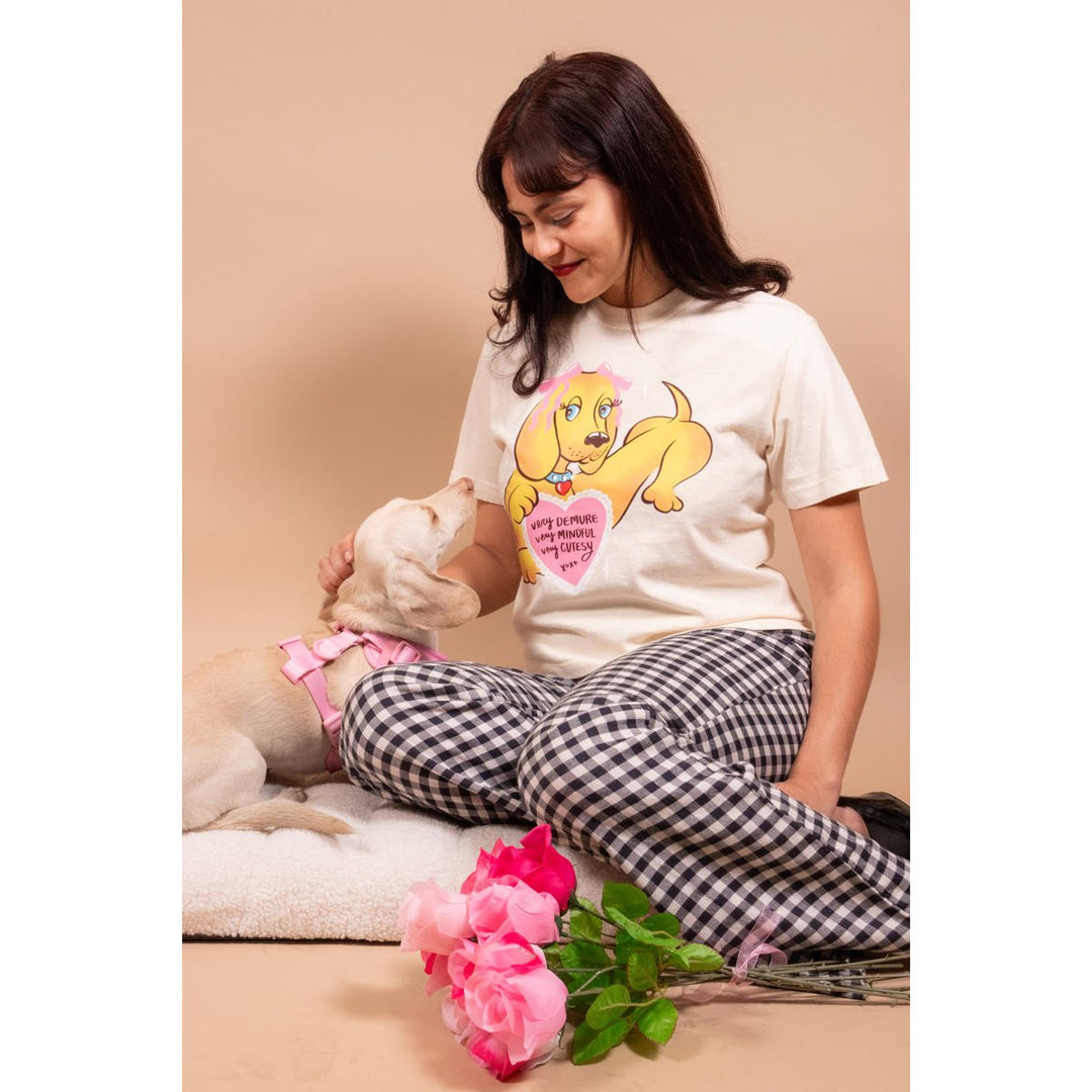 very demure women’s boxy tee - bean goods