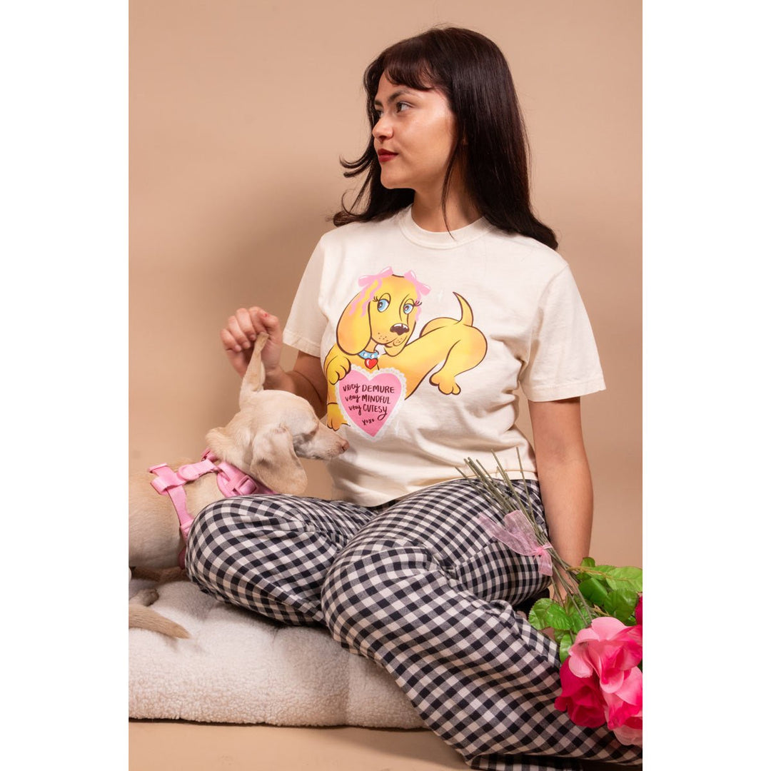 very demure women’s boxy tee - bean goods