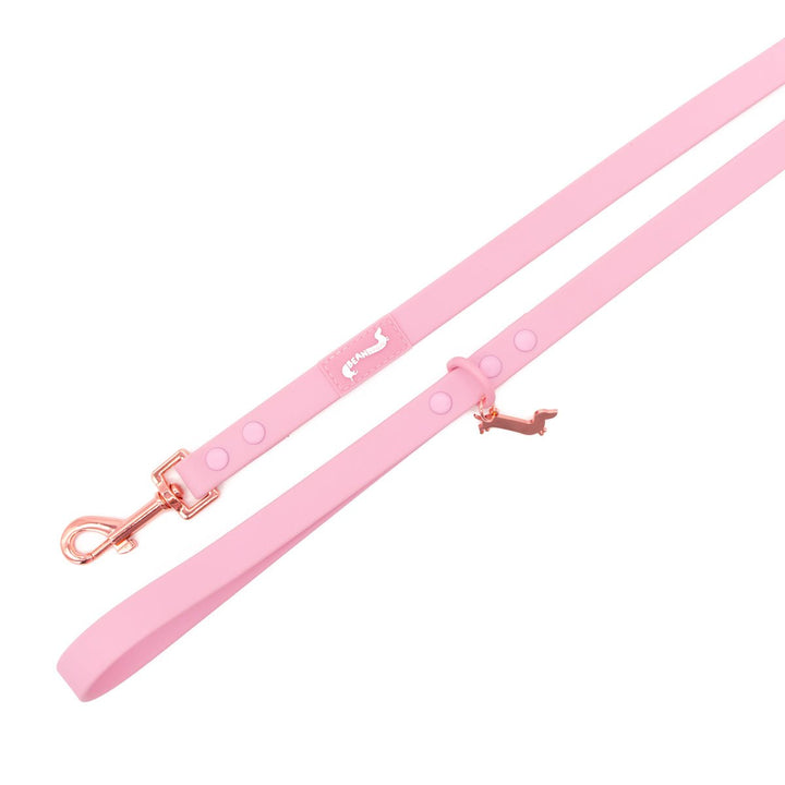 waterproof easy - clean leash - ween pink - bean goods