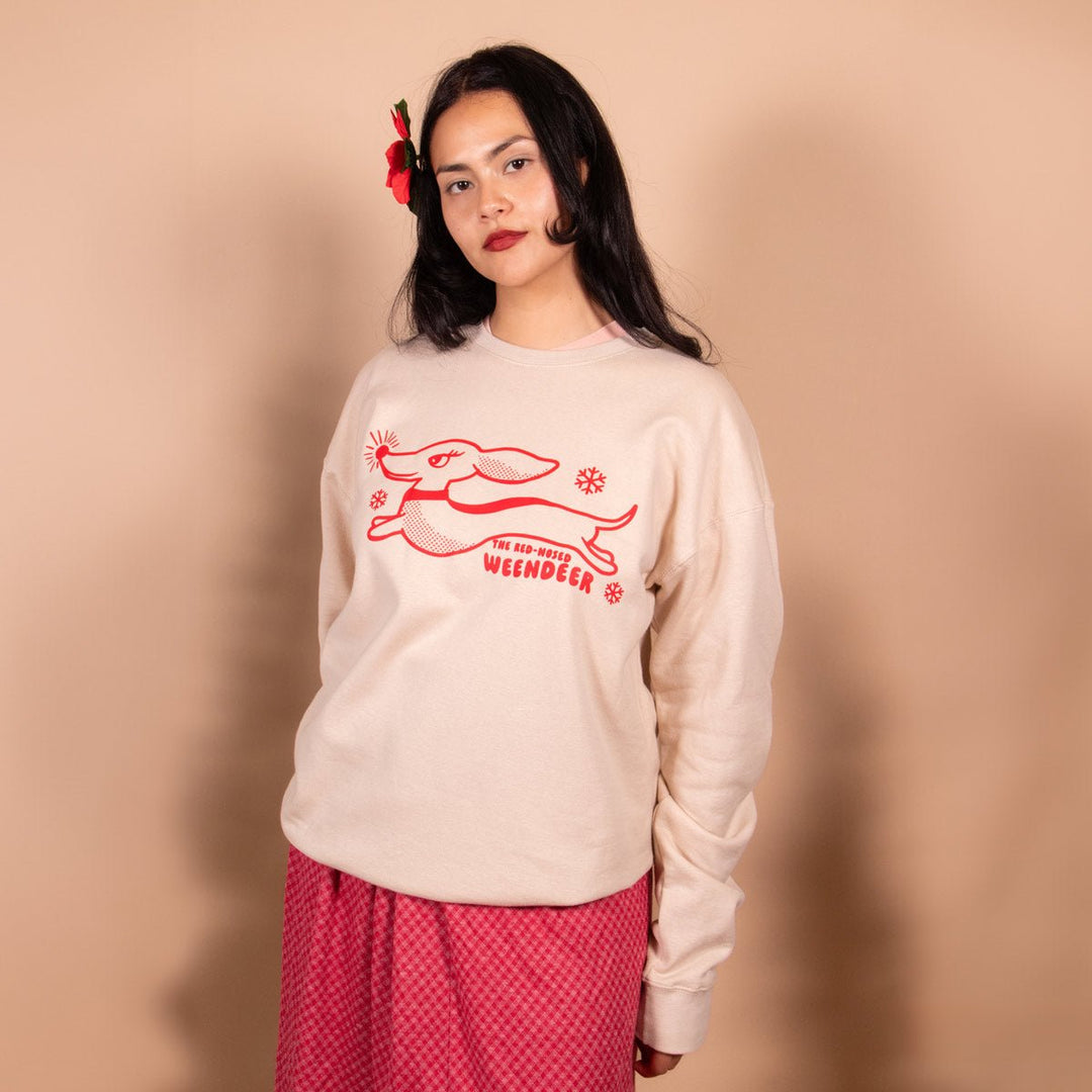 weendeer unisex crew sweatshirt - bean goods