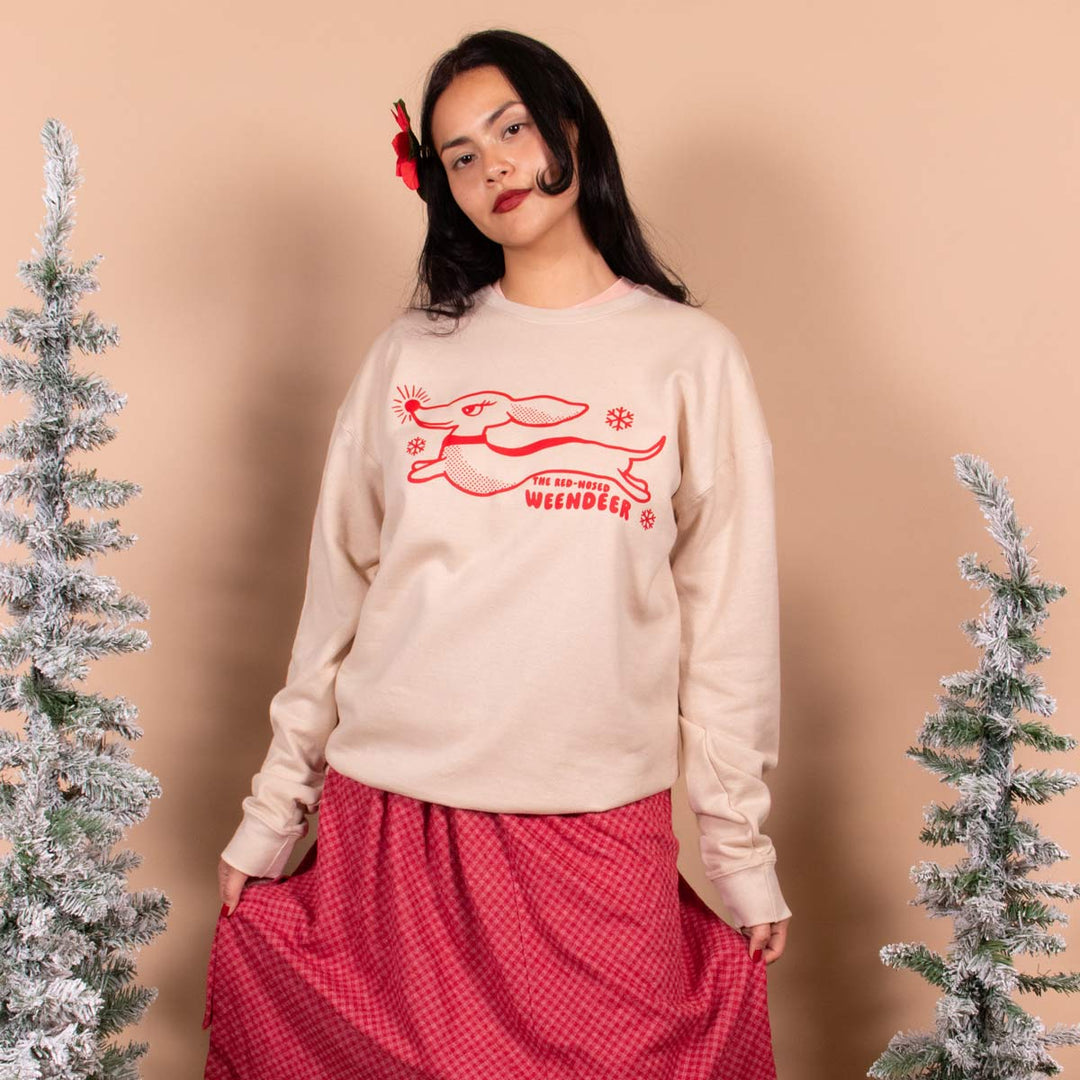 weendeer unisex crew sweatshirt - bean goods