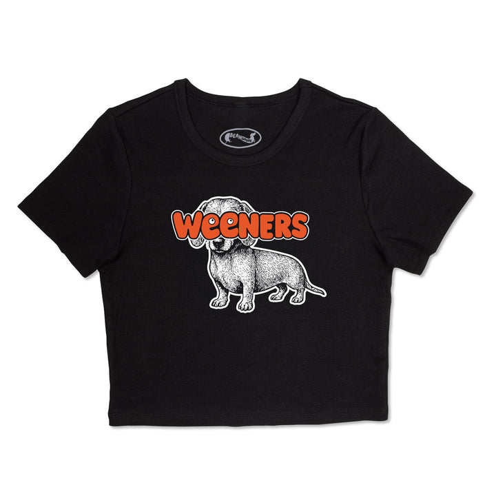 weeners ribbed cropped tee - bean goods