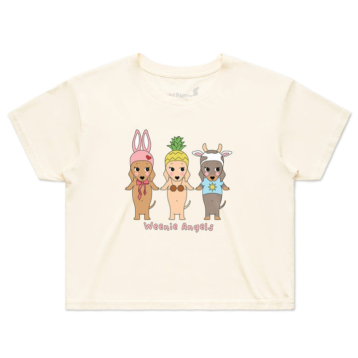 weenie angels cropped tee - bean goods