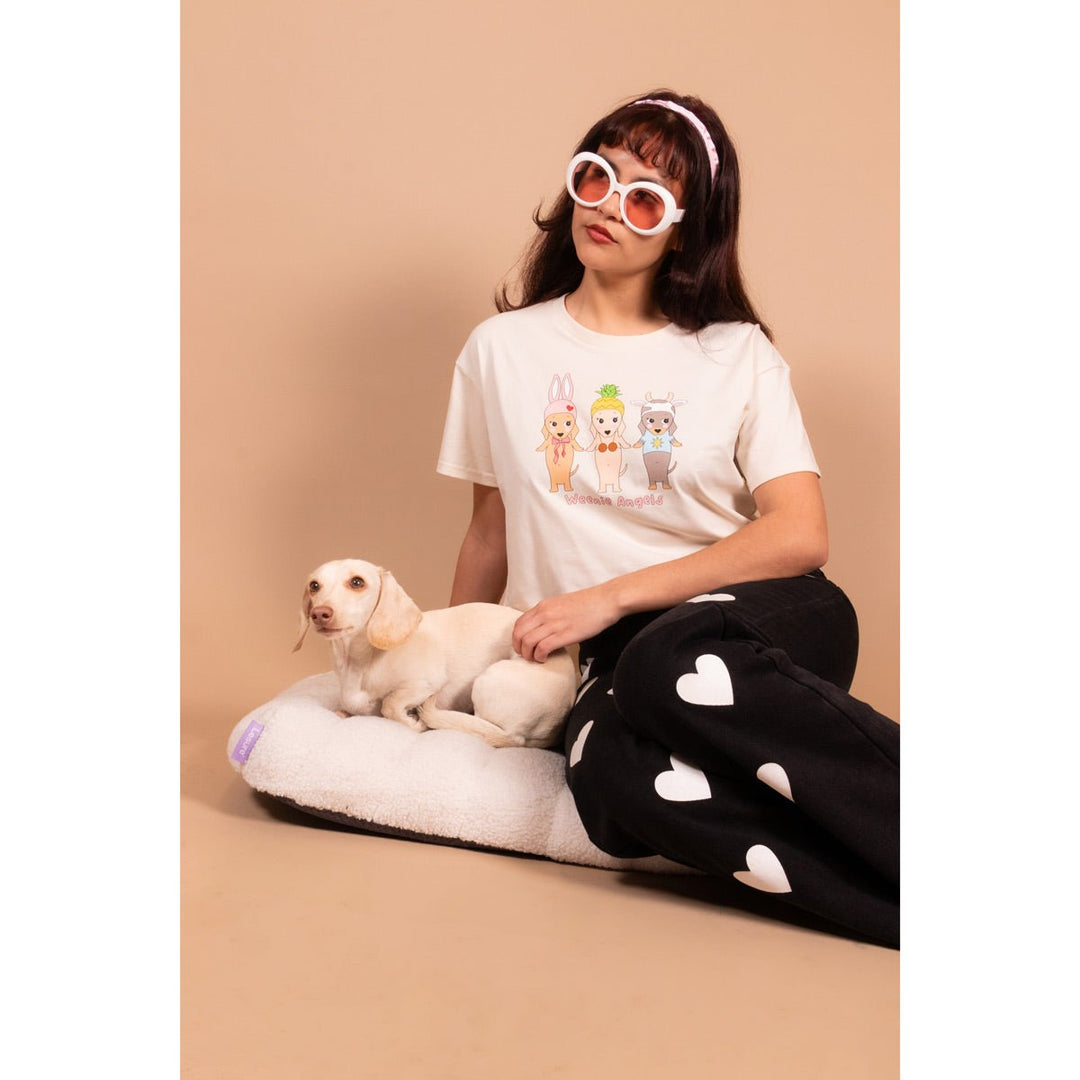 weenie angels cropped tee - bean goods