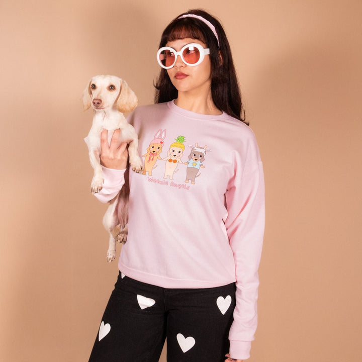 weenie angels unisex crew sweatshirt - bean goods