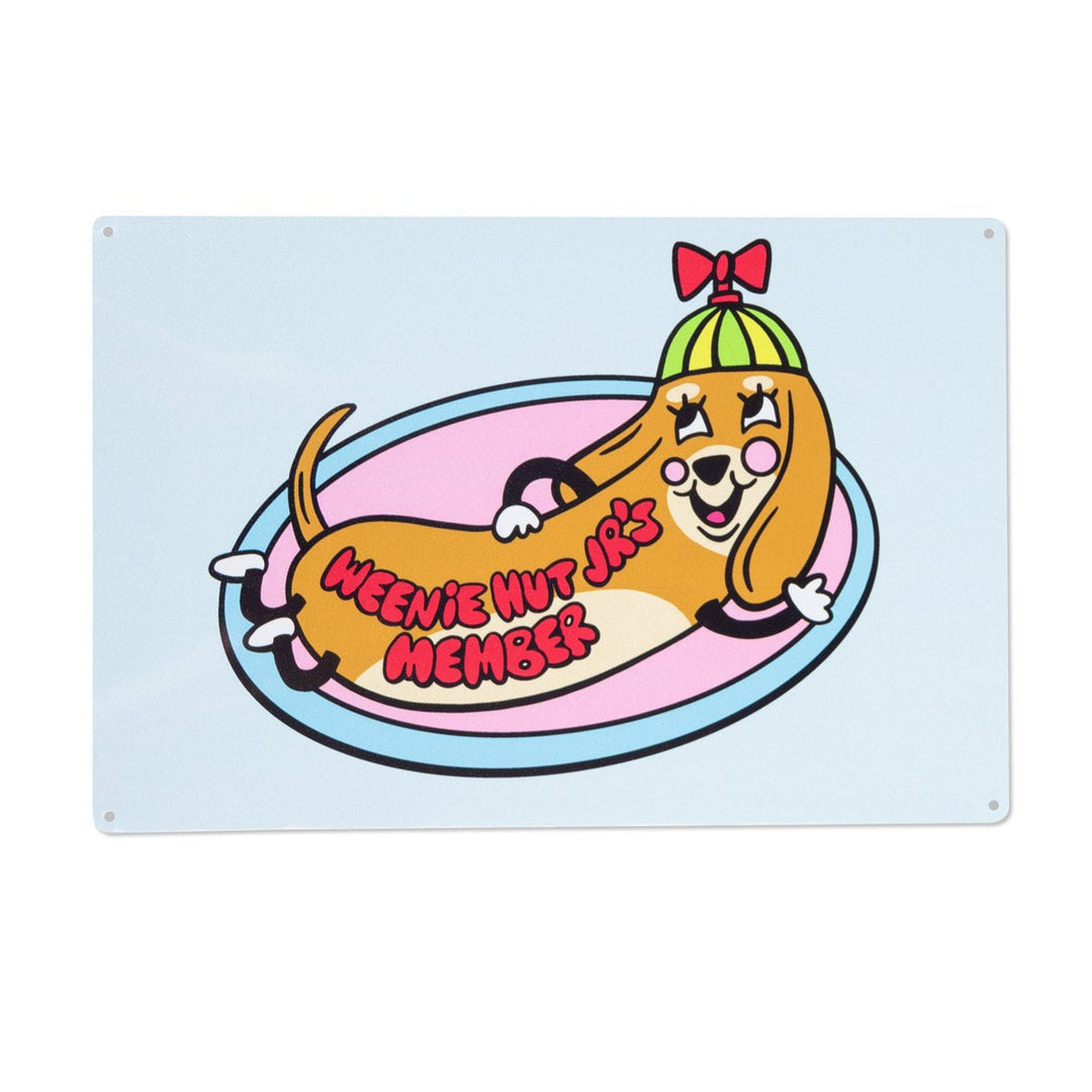 weenie hut jr’s metal sign - bean goods