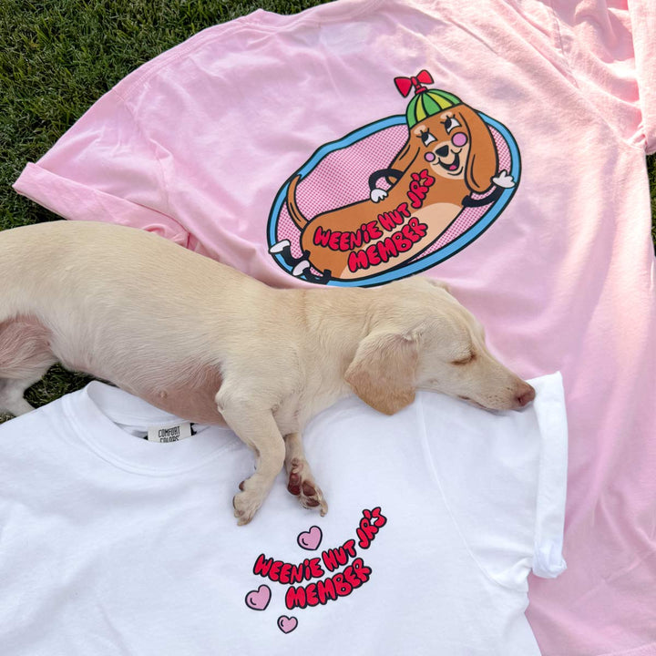 weenie hut jr’s unisex tee | ween pink - bean goods