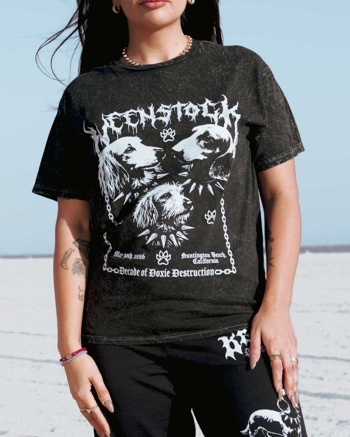 weenstock '26 festival tee | midnight mineral wash - bean goods