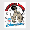 wiener bowl sticker