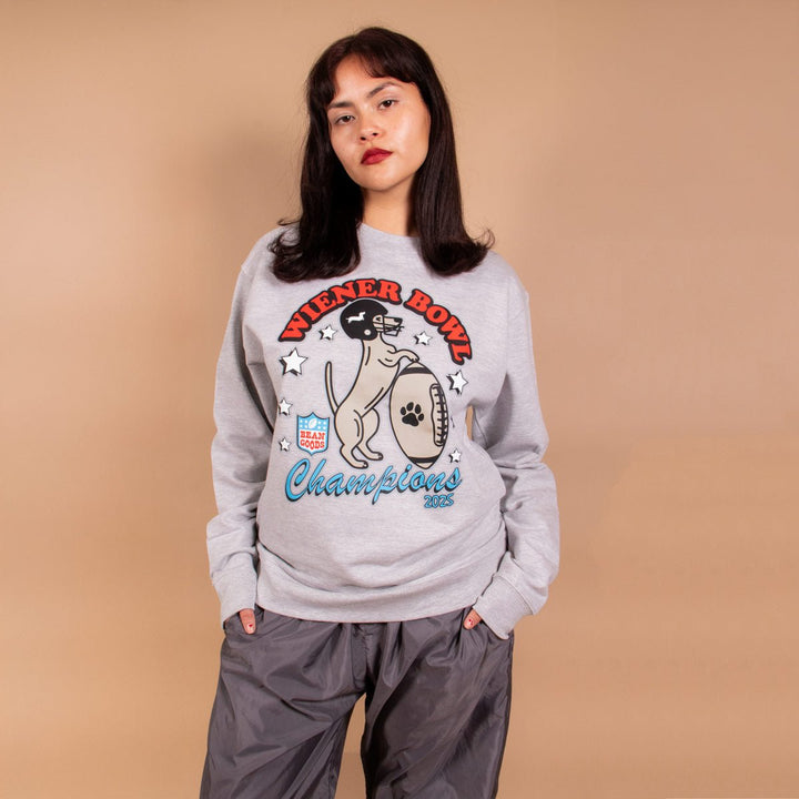 wiener bowl unisex crew sweatshirt - bean goods