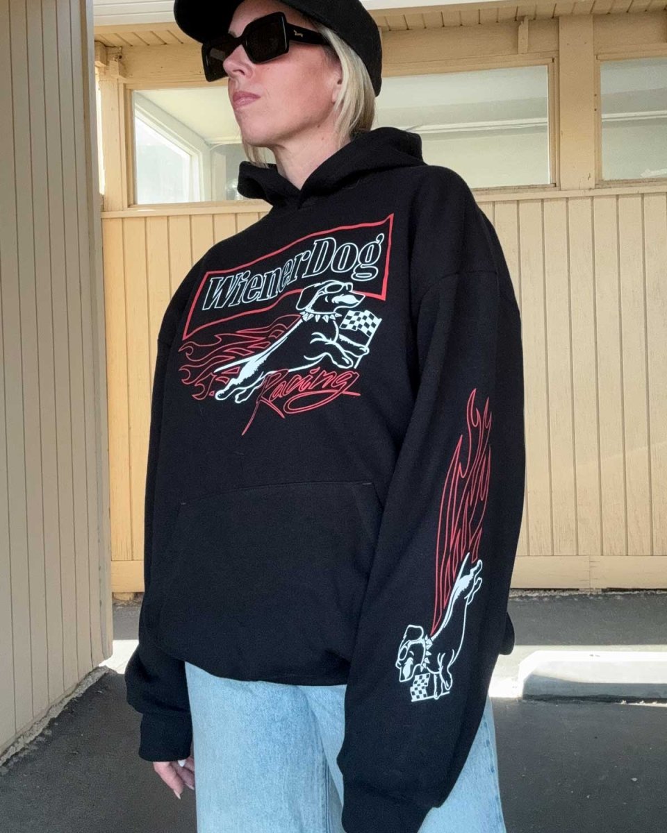 wiener dog racing unisex hoodie | heritage edition - bean goods