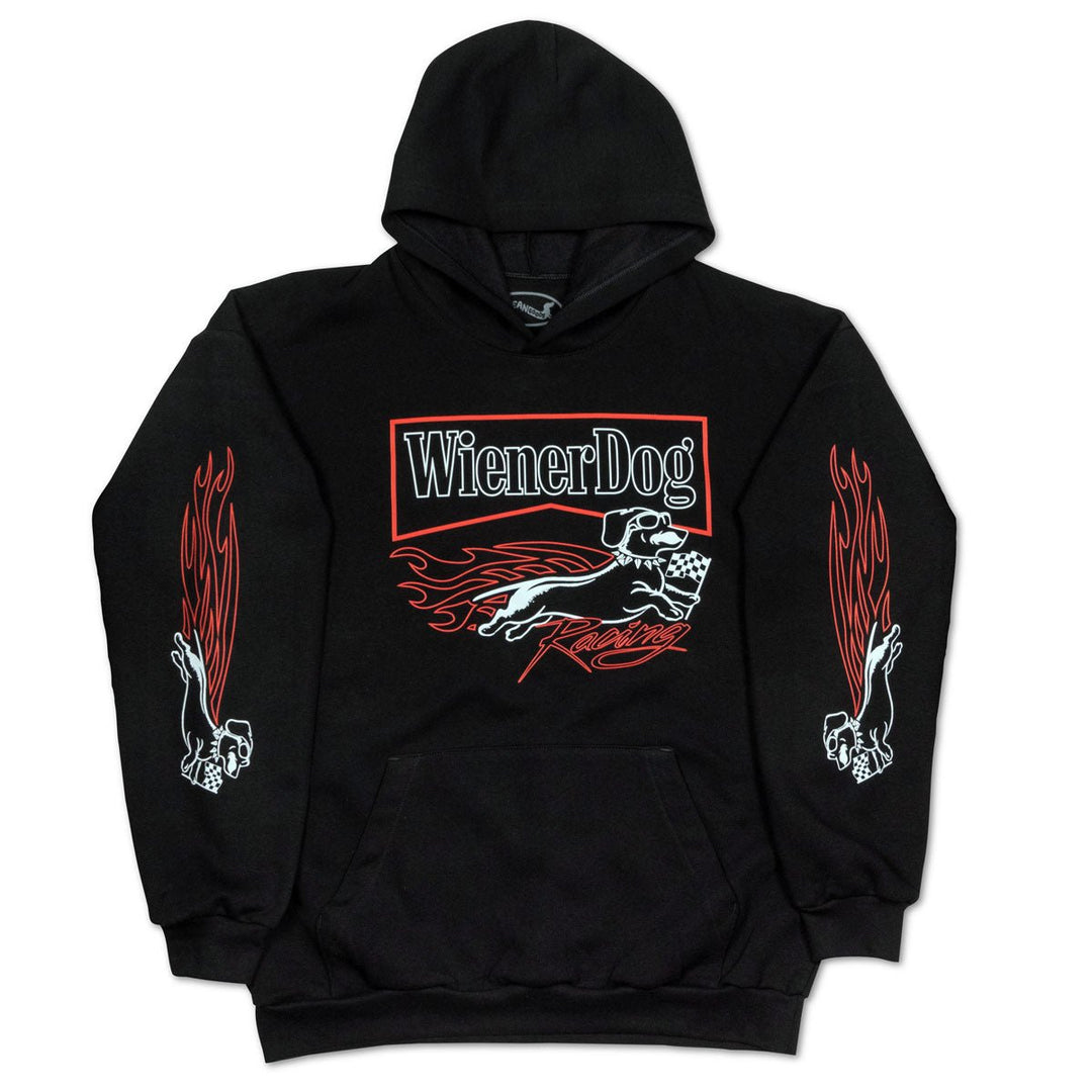 wiener dog racing unisex hoodie | heritage edition - bean goods