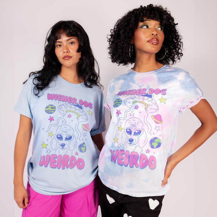 wiener dog weirdo unisex tee | martian mist - bean goods