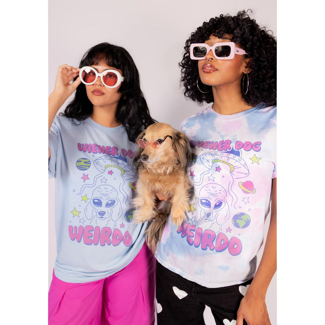 wiener dog weirdo unisex tee | martian mist - bean goods