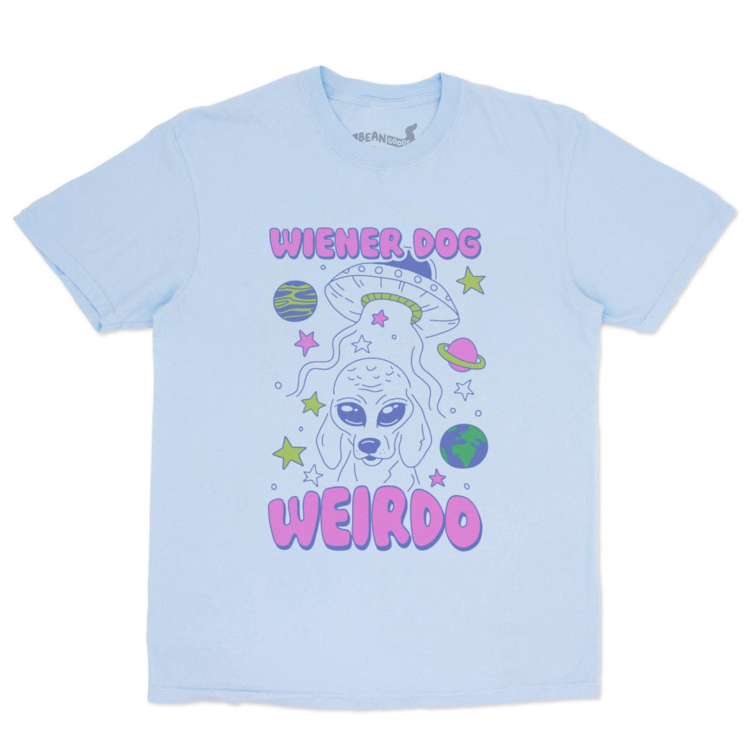 wiener dog weirdo unisex tee | martian mist - bean goods