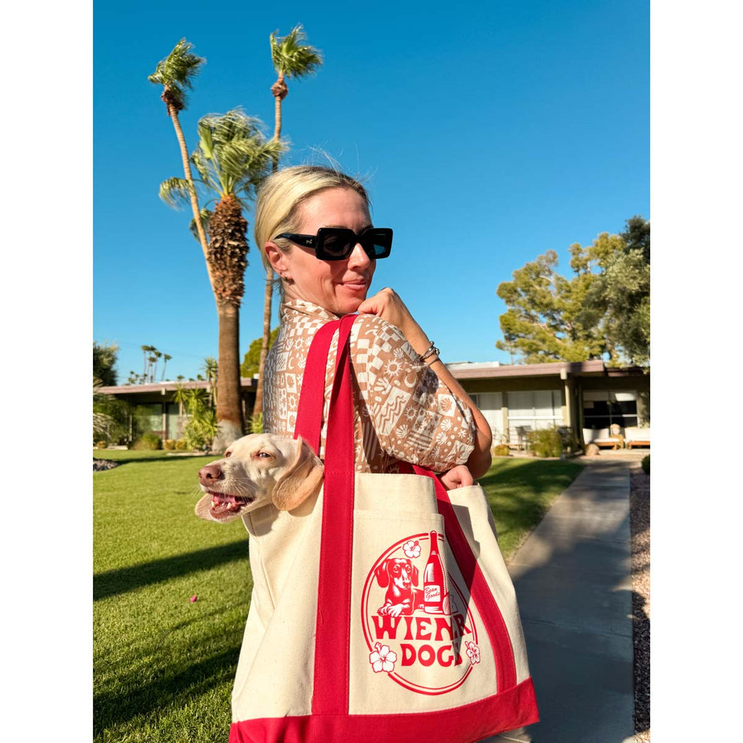 wiener dog’s maxi tote - bean goods