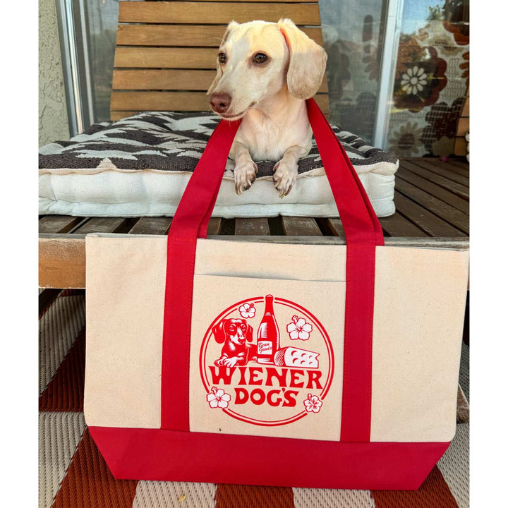 wiener dog’s maxi tote - bean goods