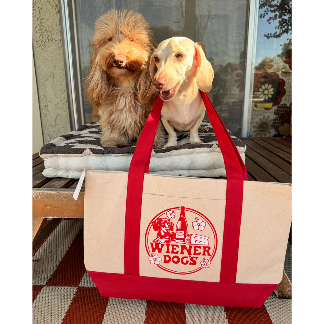 wiener dog’s maxi tote - bean goods