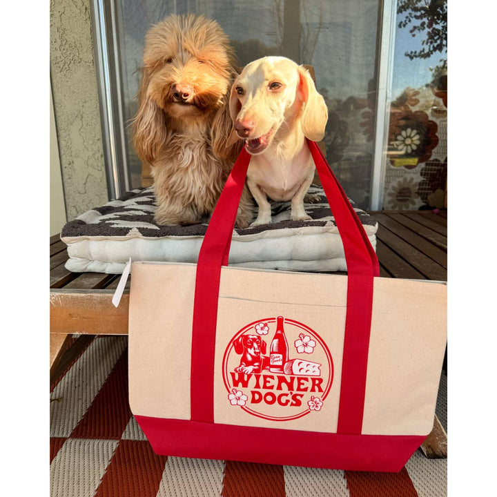wiener dog’s maxi tote - bean goods