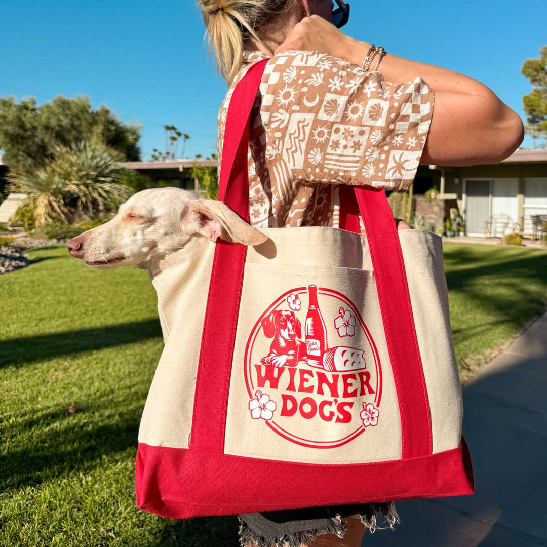 wiener dog’s maxi tote - bean goods