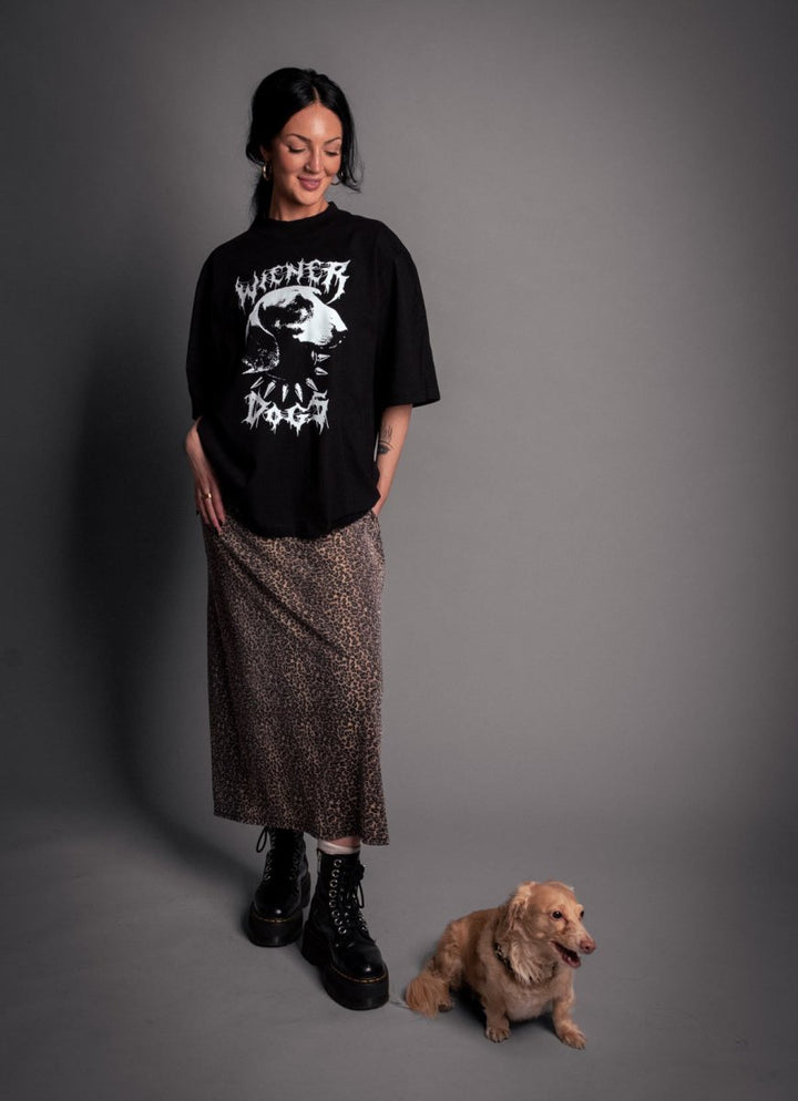 wiener dogs oversized unisex tee - bean goods
