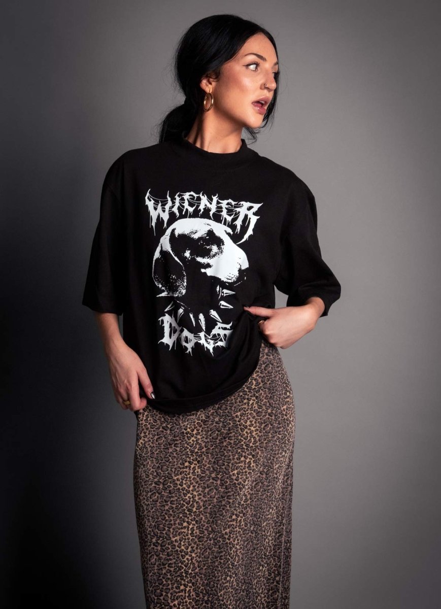 wiener dogs oversized unisex tee - bean goods