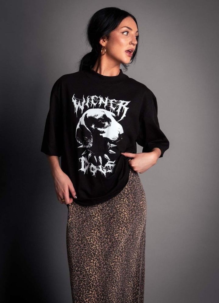 wiener dogs oversized unisex tee - bean goods
