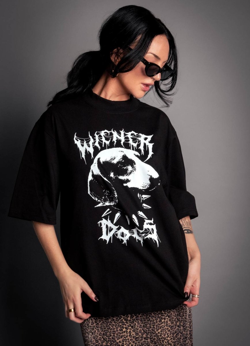 wiener dogs oversized unisex tee - bean goods