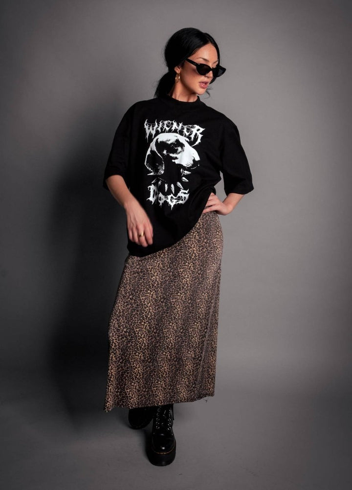 wiener dogs oversized unisex tee - bean goods