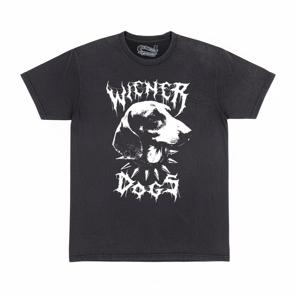 wiener dogs unisex tee | black mineral wash - bean goods
