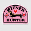 wiener hunter sticker