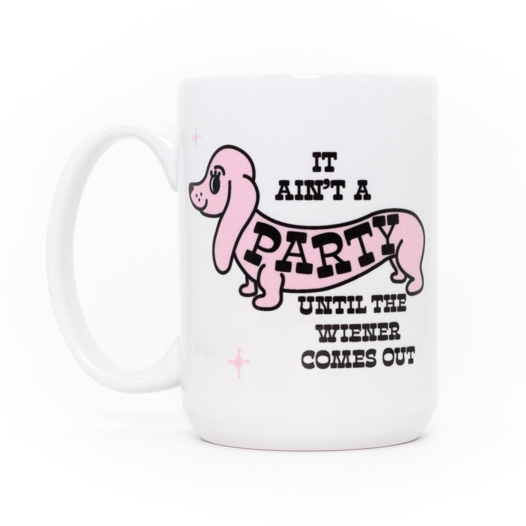 wiener party 15 oz mug - bean goods