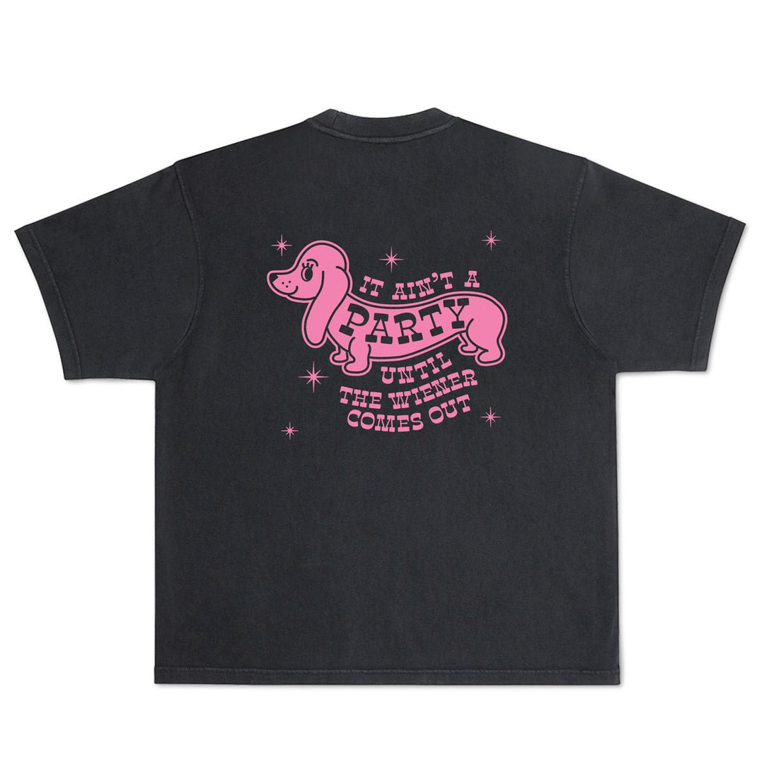 wiener party unisex boxy tee - bean goods