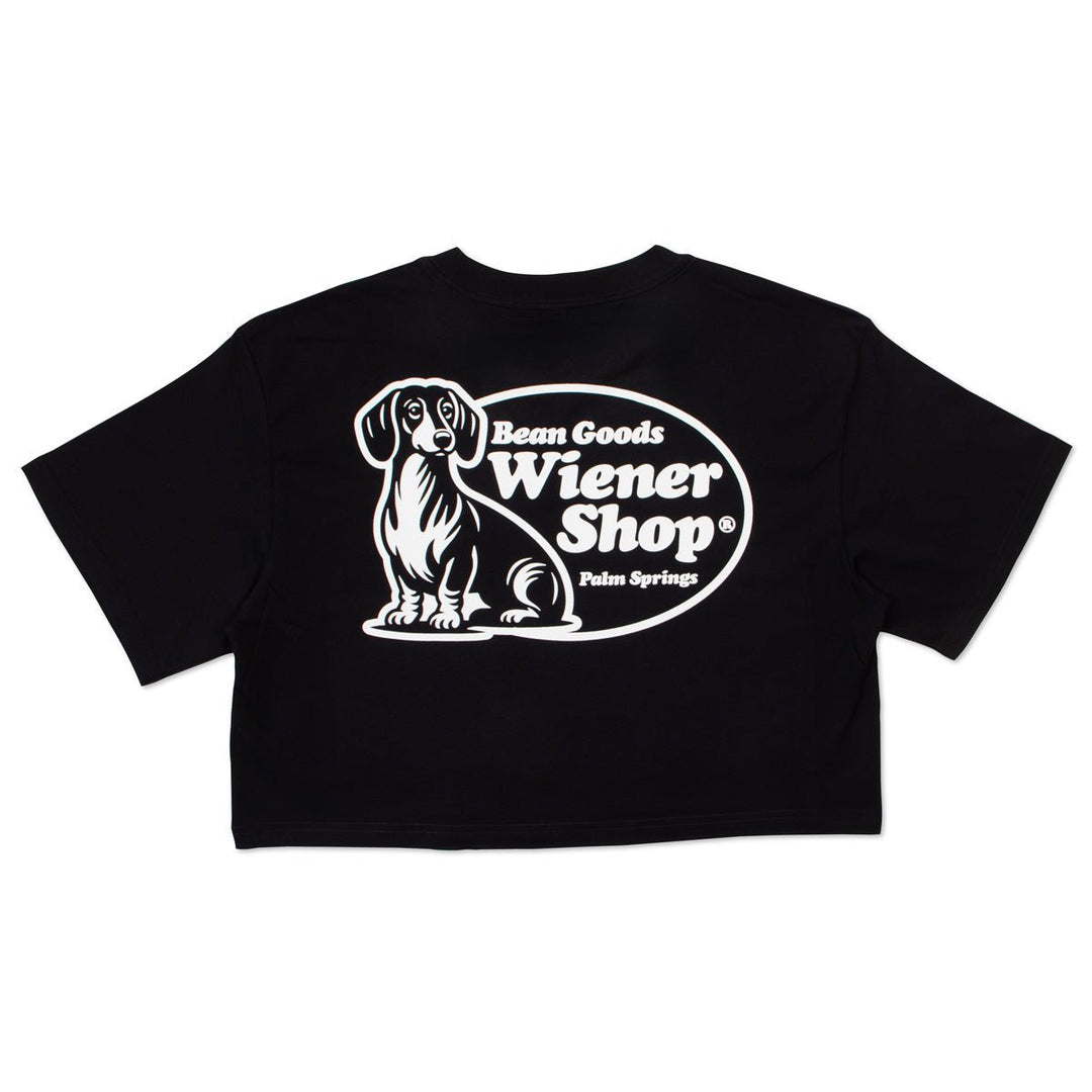 wiener shop cropped tee - bean goods