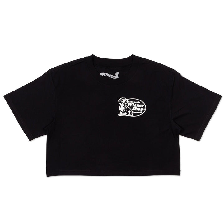 wiener shop cropped tee - bean goods