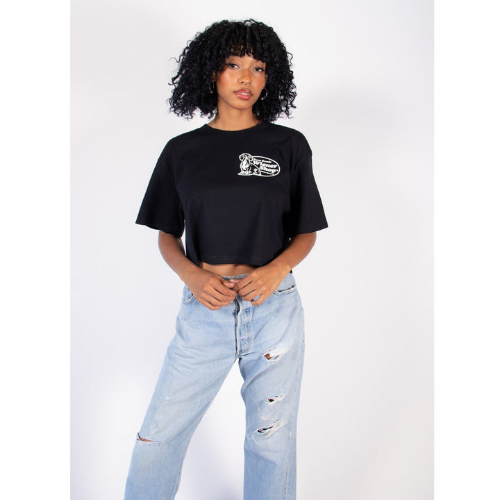 wiener shop cropped tee - bean goods