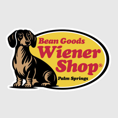 wiener shop sticker - bean goods