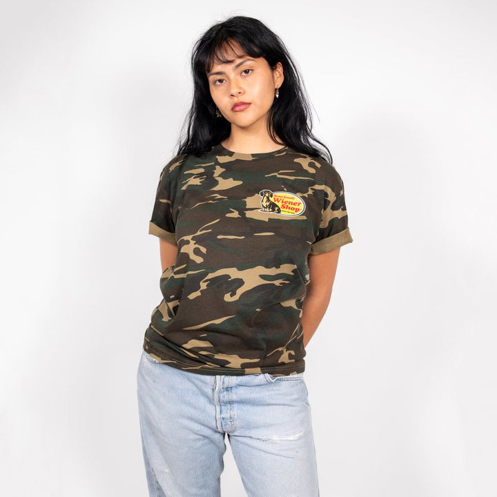 wiener shop unisex camo tee - bean goods