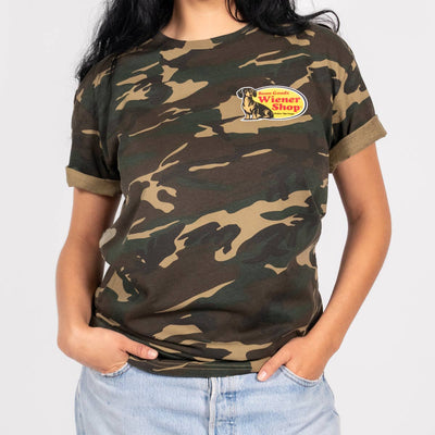 wiener shop unisex camo tee - bean goods