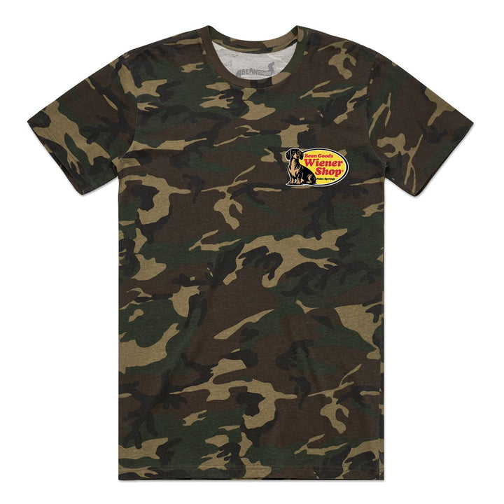 wiener shop unisex camo tee - bean goods