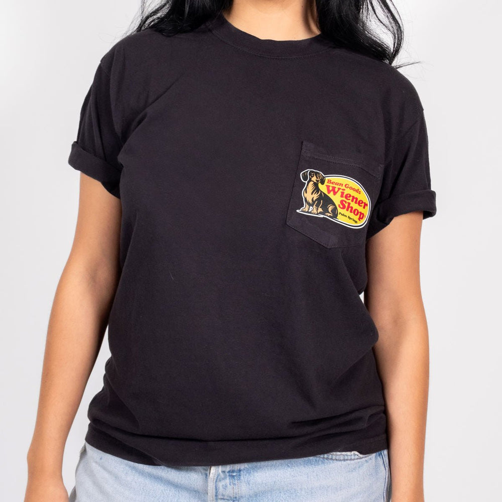 wiener shop unisex pocket tee - bean goods