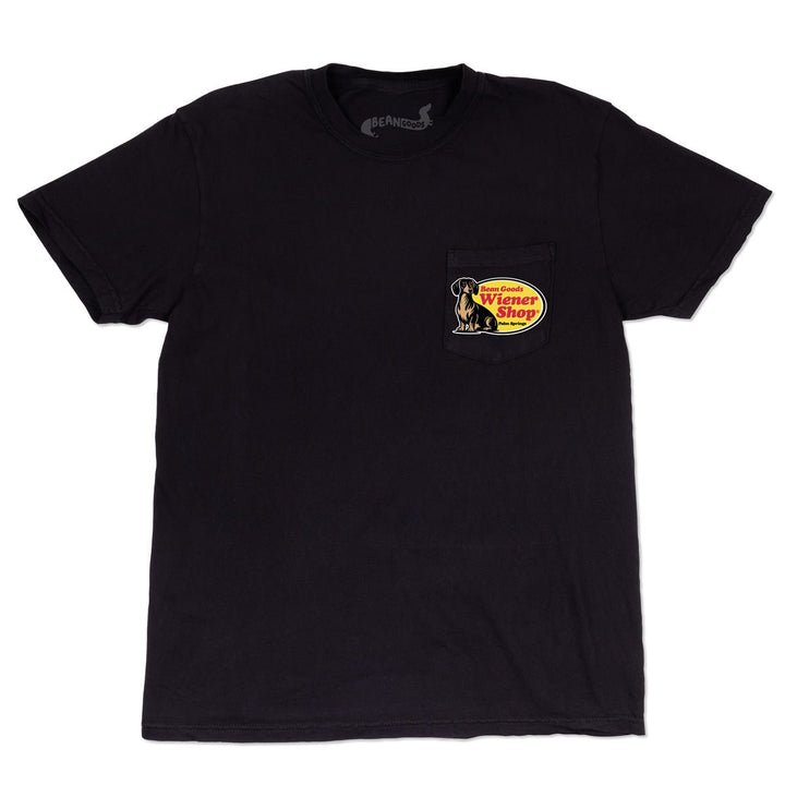 wiener shop unisex pocket tee - bean goods