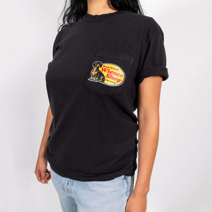 wiener shop unisex pocket tee - bean goods