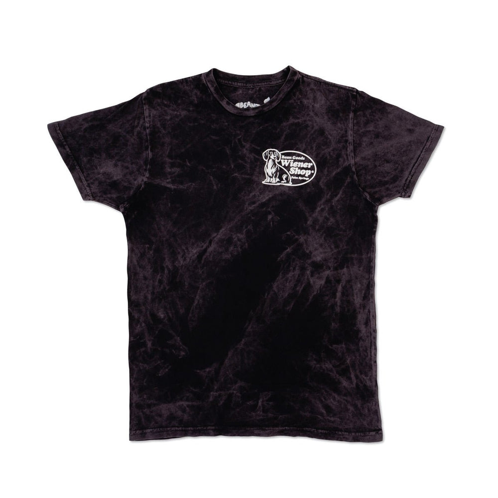 wiener shop unisex tee | black mineral wash - bean goods