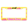 wiener wagon license plate cover