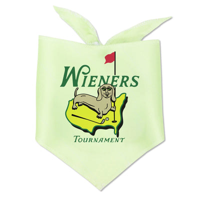 wieners golf tournament dog bandana - bean goods