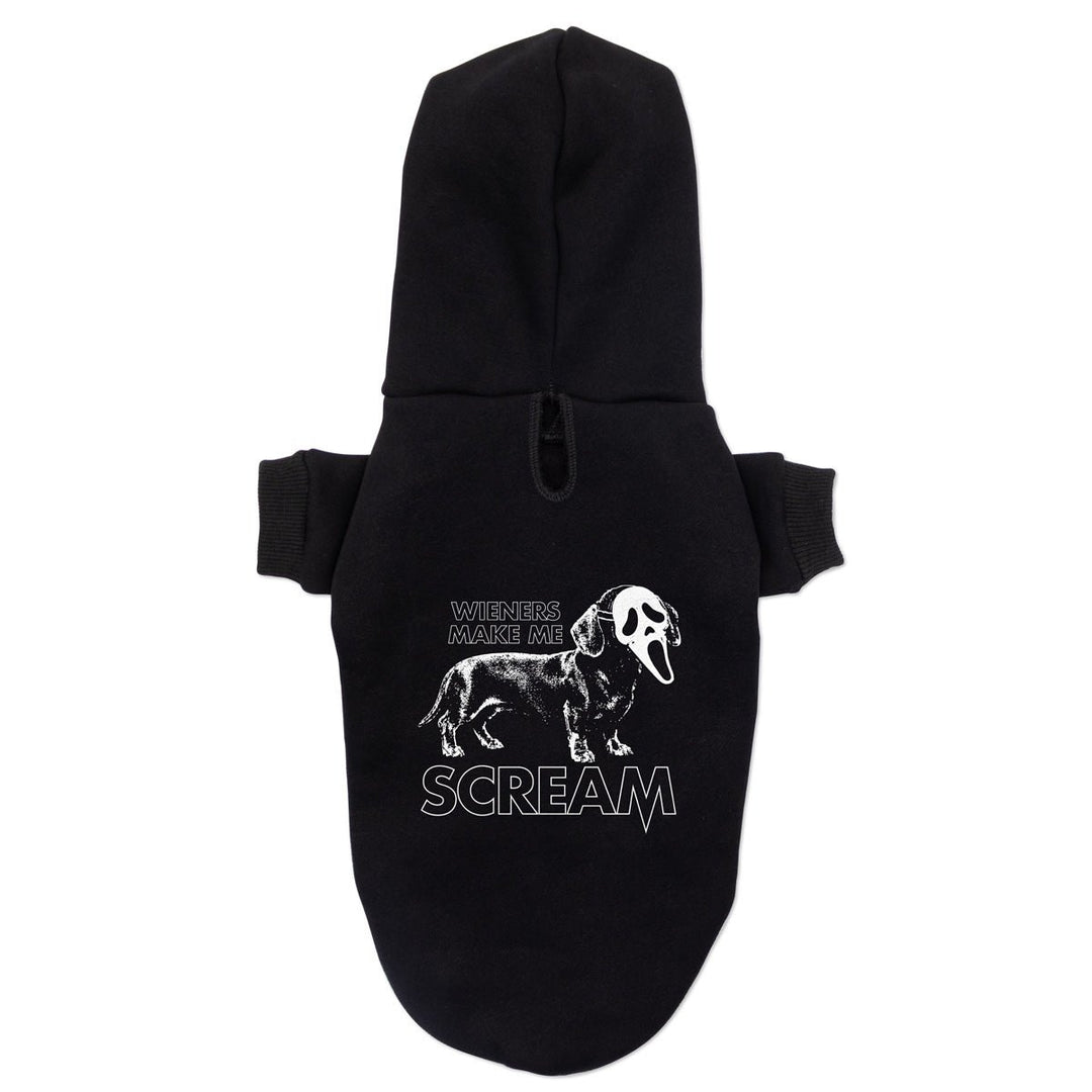wieners make me scream doxie hoodie - bean goods
