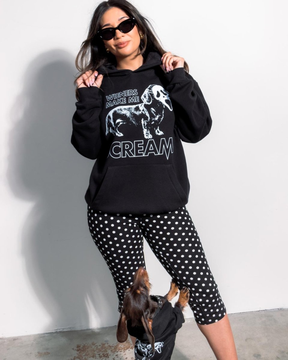wieners make me scream unisex hoodie - bean goods